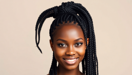Elevate Your Look with Ghana Braids in a Ponytail: A Stylish and Versatile Hairstyle