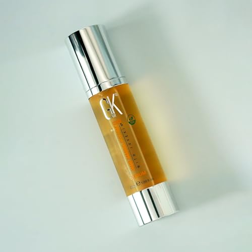 GK HAIR Oil - Argan Oil Heat Protectant Serum -Lightweight Hair Serum -Perfect For Keratin,Frizzy, Curly, Dry & Damaged ends-Adds Shine and Smooths,Paraben, Phthalate and Sulfate Free (1.69 oz)