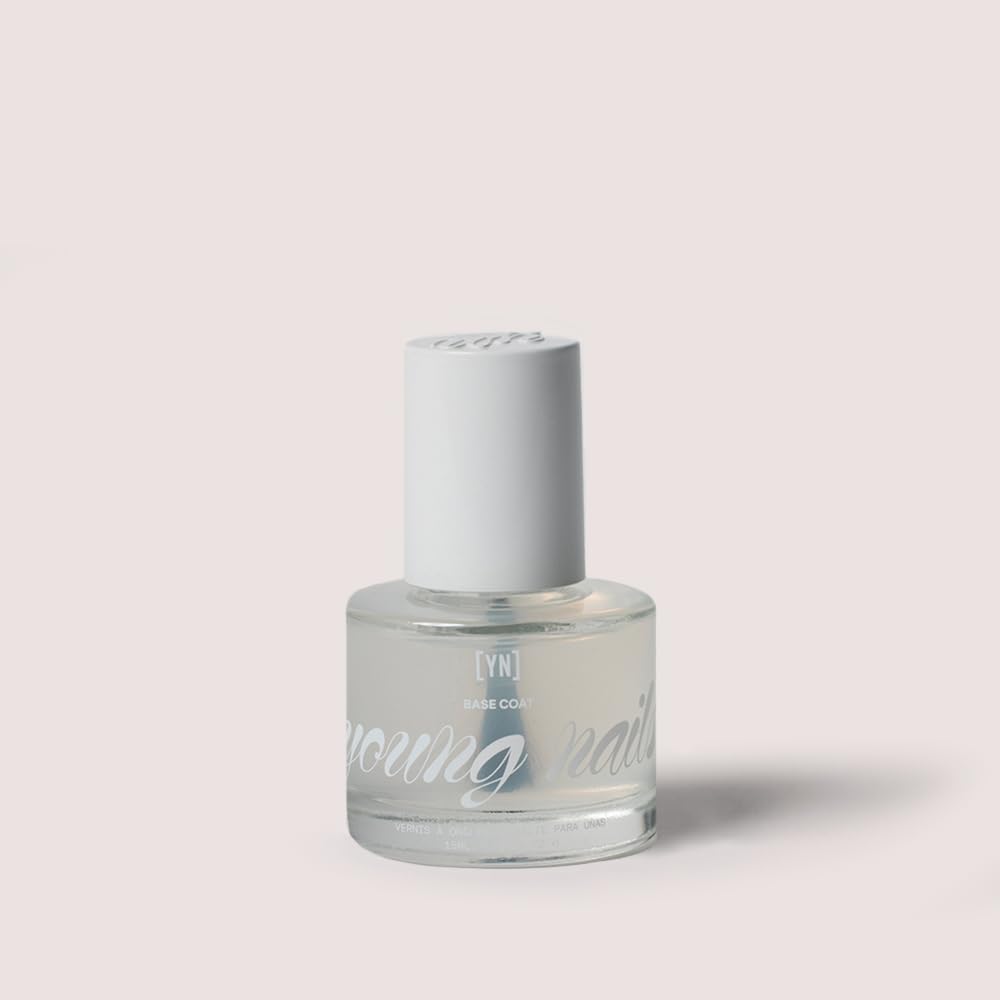 YN Young Nails Base Coat - Cruelty-Free Vegan Glossy Finish, Perfect for Gel Base and Top Coat Nail Polish, Made in USA,15 ml