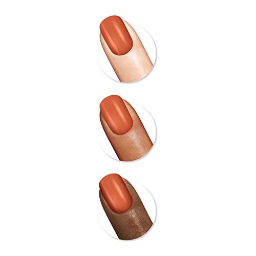 Sally Hansen Miracle Gel Salon Quality Nail Polish | Gel-Like Formula, Two-Step System, No UV Light Needed, Long Lasting | Opaque | 388 A Hot Minute | Burnt Orange Nail Color