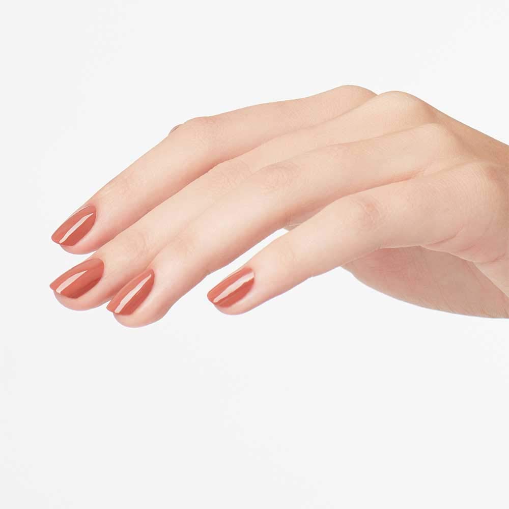 OPI Nail Lacquer Chocolate Moose | Opaque Dark Brown Crème Chip Resistant Nail Polish | Vegan, Fast Drying, Streak Free