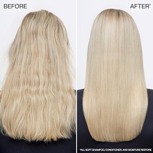Redken All Soft Shampoo and Conditioner Set For Dry or Brittle Hair - Provides Intense Softness and Shine With Argan Oil, 10.1 Fl Oz