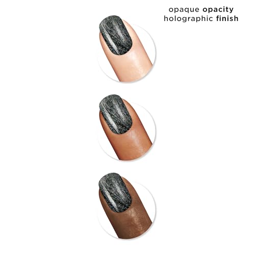 Sally Hansen Insta-Dri Holo-Glow Nail Polish | Quick Dry, Long Lasting, Streak-Free Shine | Opaque, Shimmery | 108 Chrome Zone | Holographic Silver Nail Color