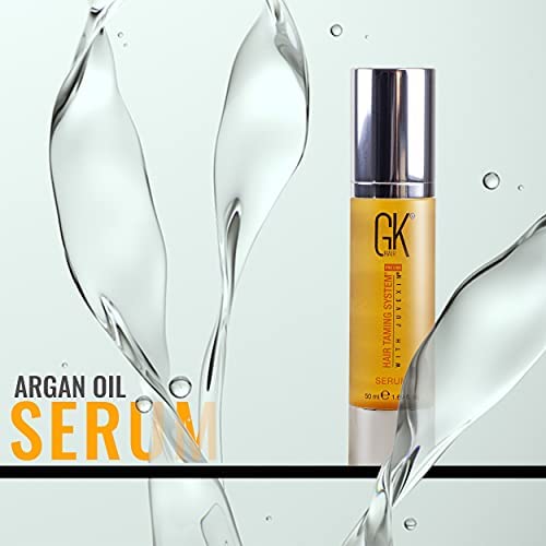GK HAIR Global Keratin Argan Oil Serum 50ml For Women Hair Straightening And Smoothening Provides Instant Shine Softness Strength And Nourishment