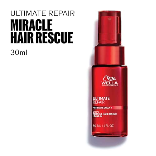 Wella Professionals ULTIMATE REPAIR Miracle Hair Rescue for Damaged Hair | Luxury Leave-In Treatment | Long-Lasting Repair & Protection | For All Hair Types | 1 Fl Oz - Packaging May Vary