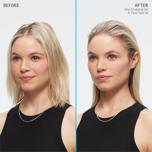 Redken Max Sculpting Gel For All Hair Types - Provides Body & High Shine Finish With Long-Lasting Shape Memory, Flake-Free Control