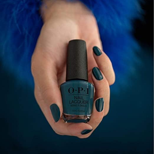 OPI Nail Lacquer Drama at La Scala | Opaque Dark Blue Crème Chip Resistant Nail Polish | Muse of Milan Collection