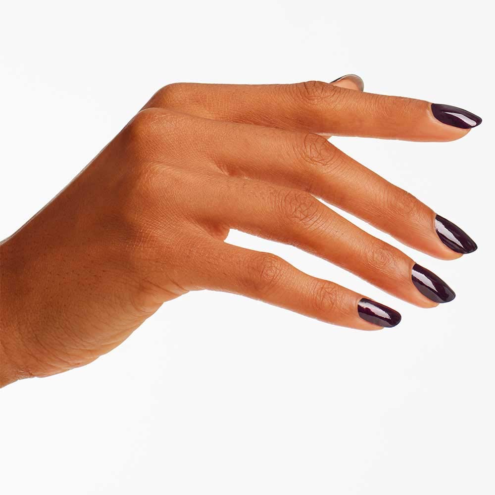 OPI Nail Lacquer Black Cherry Chutney | Opaque Dark Red Pearl Chip Resistant Nail Polish | Fast Drying, Streak Free