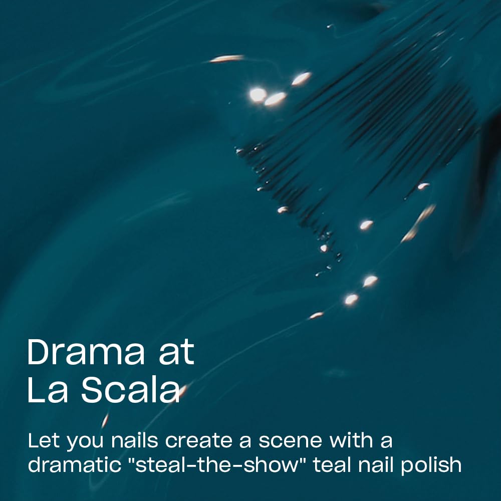 OPI Nail Lacquer Drama at La Scala | Opaque Dark Blue Crème Chip Resistant Nail Polish | Muse of Milan Collection