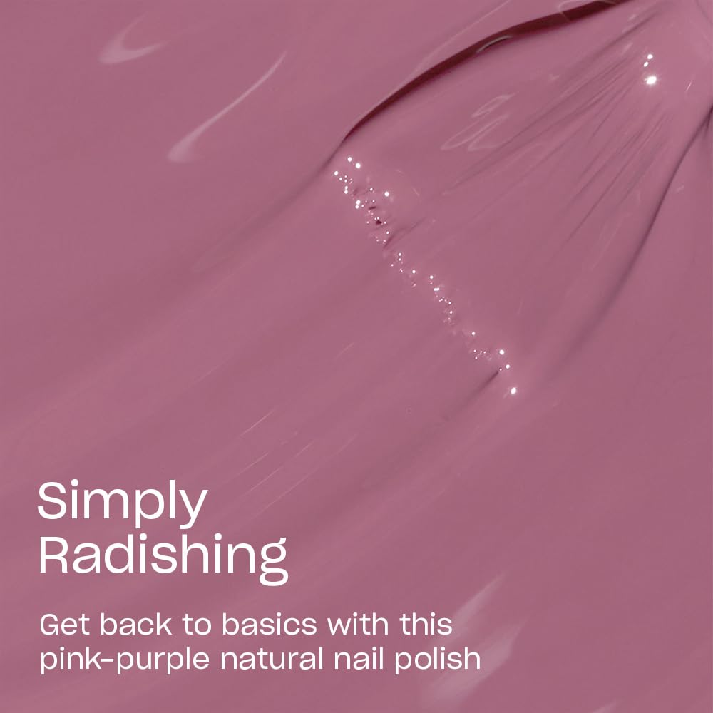 OPI Nature Strong Simply Radishing | Opaque Dark Pink Crème Natural Origin Nail Polish | Plant Based, Vegan, Cruelty Free