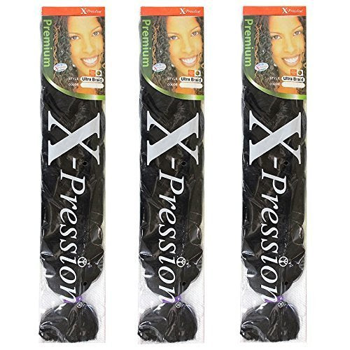 Tresse X-pression Premium Original Ultra Braid. Couleur 2 (lot de 3)