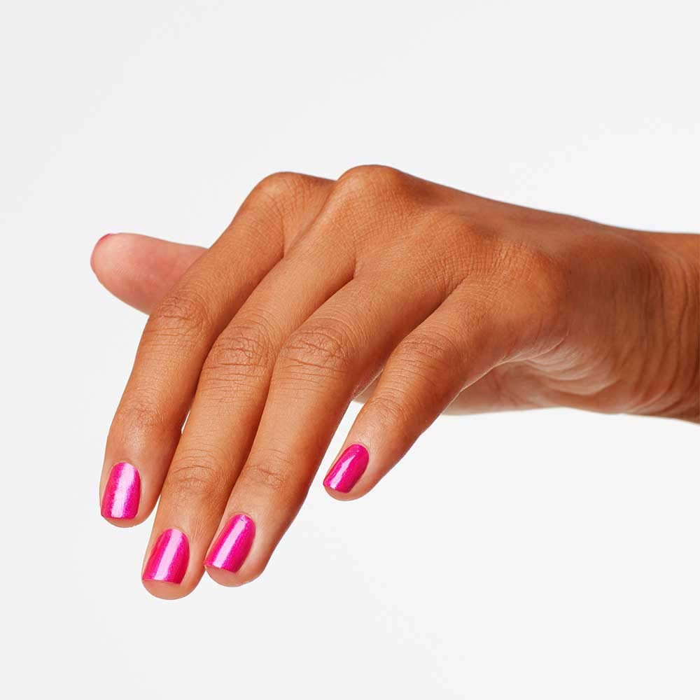 OPI Nail Lacquer Pompeii Purple | Opaque Bright Purple Pearl Chip Resistant Nail Polish | Fast Drying, Streak Free