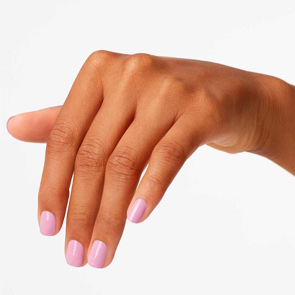 OPI Nail Lacquer Lucky Lucky Lavender | Opaque Soft Purple Crème Chip Resistant Nail Polish | Fast Drying, Streak Free