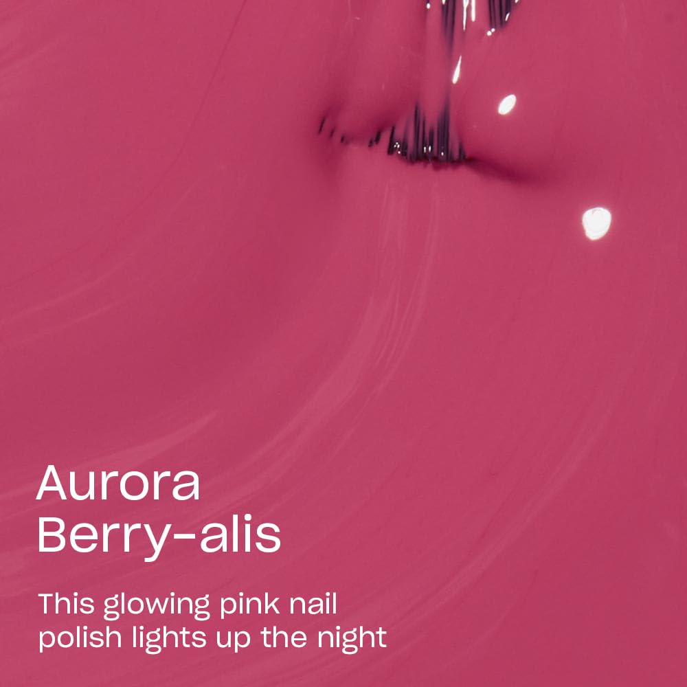 OPI Nail Lacquer Aurora Berry-alis | Opaque Dark Pink Crème Chip Resistant Nail Polish | Iceland Collection