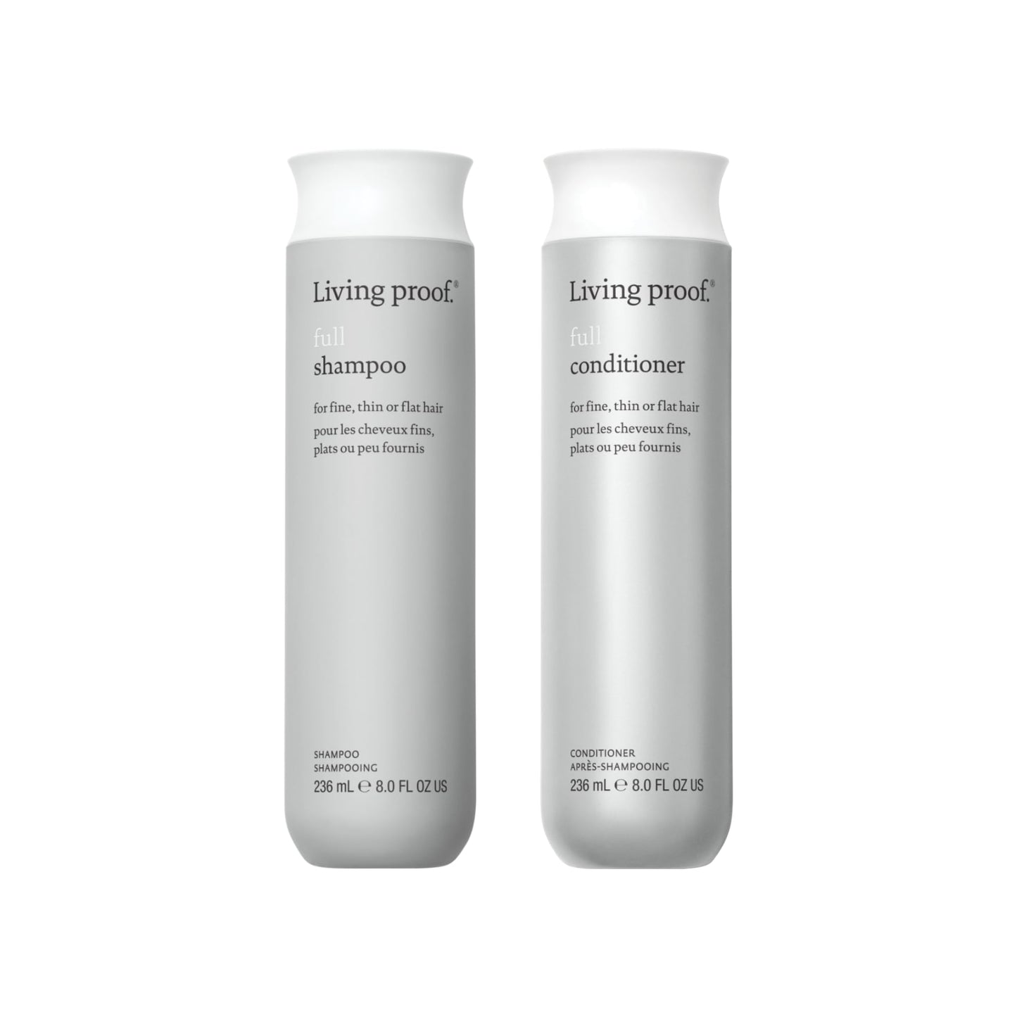 Living proof Full Shampoo & Conditioner Duo Volume & Moisturizing Set for Thin Hair, Paraben & Silicone Free, Safe for Color Treated Hair