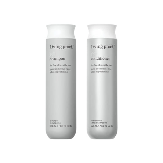 Living proof Full Shampoo & Conditioner Duo Volume & Moisturizing Set for Thin Hair, Paraben & Silicone Free, Safe for Color Treated Hair