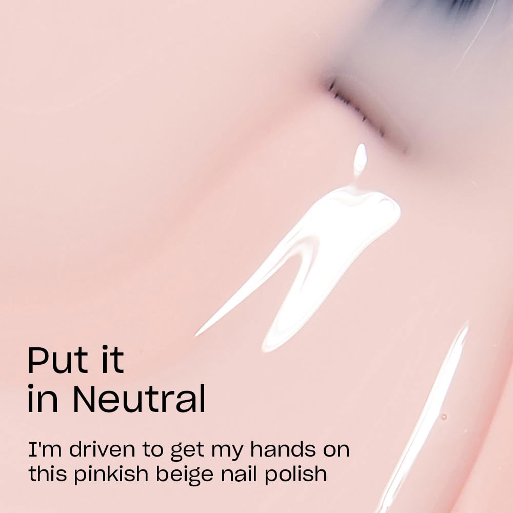 OPI Nail Lacquer Put it in Neutral | Sheer Soft Pink Crème Chip Resistant Nail Polish | Fast Drying, Streak Free