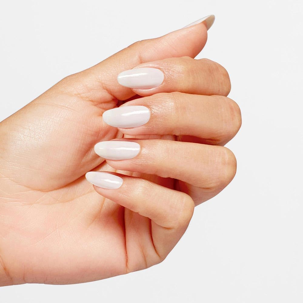 OPI Nail Lacquer Funny Bunny | Sheer Soft White Crème Chip Resistant Nail Polish | Fast Drying, Streak Free