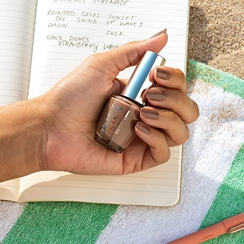 OPI Nail Lacquer Bonfire Serenade | Opaque Dark Neutral Crème Chip Resistant Nail Polish | Malibu Collection