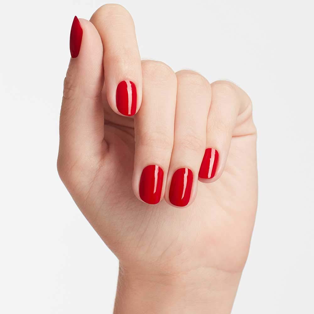 OPI Nail Lacquer Big Apple Red | Opaque Bright Red Crème Chip Resistant Nail Polish | Fast Drying, Streak Free