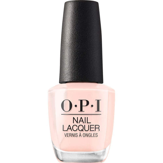 OPI Nail Lacquer Bubble Bath | Sheer Nude Pink Crème Chip Resistant Nail Polish | Fast Drying, Streak Free