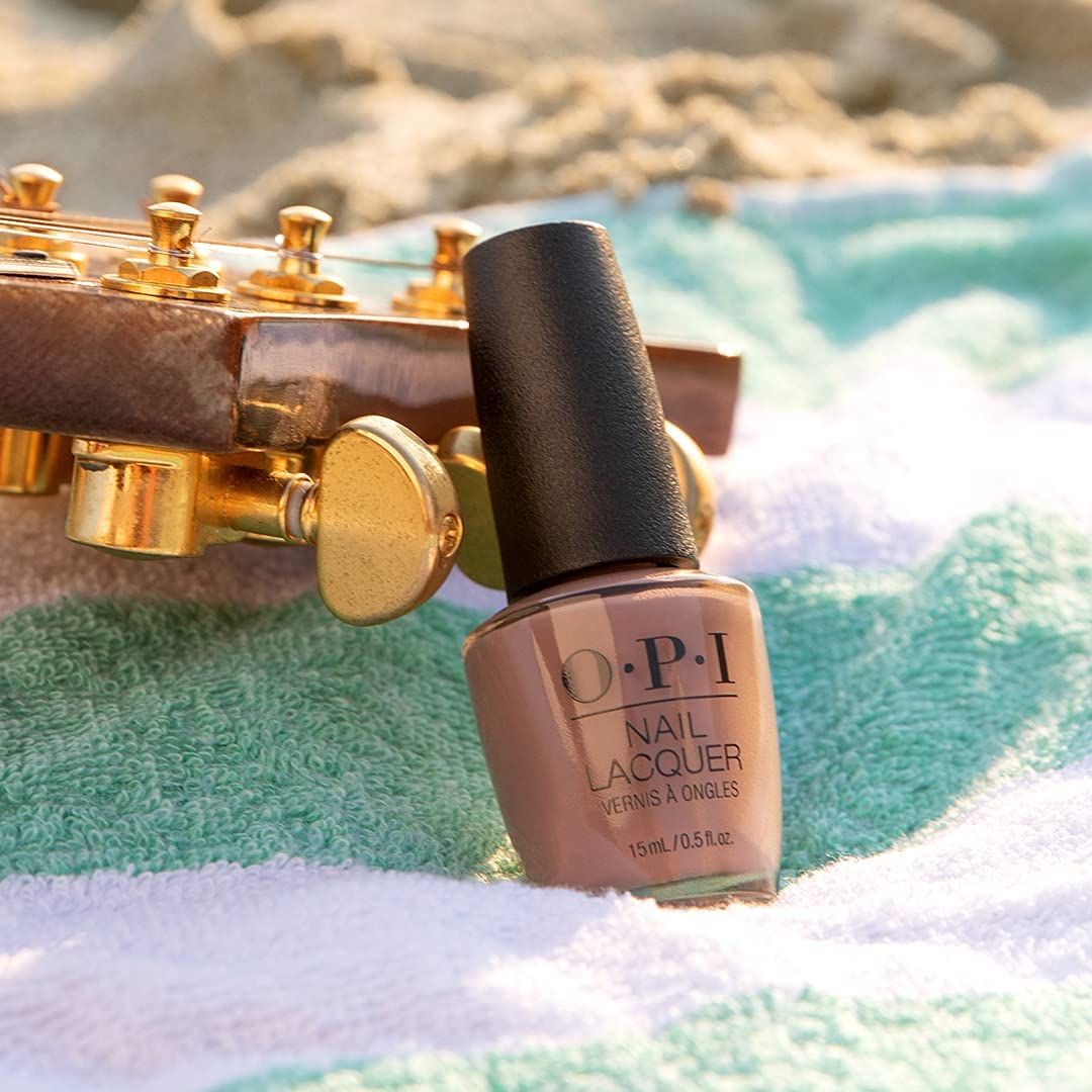 OPI Nail Lacquer Bonfire Serenade | Opaque Dark Neutral Crème Chip Resistant Nail Polish | Malibu Collection