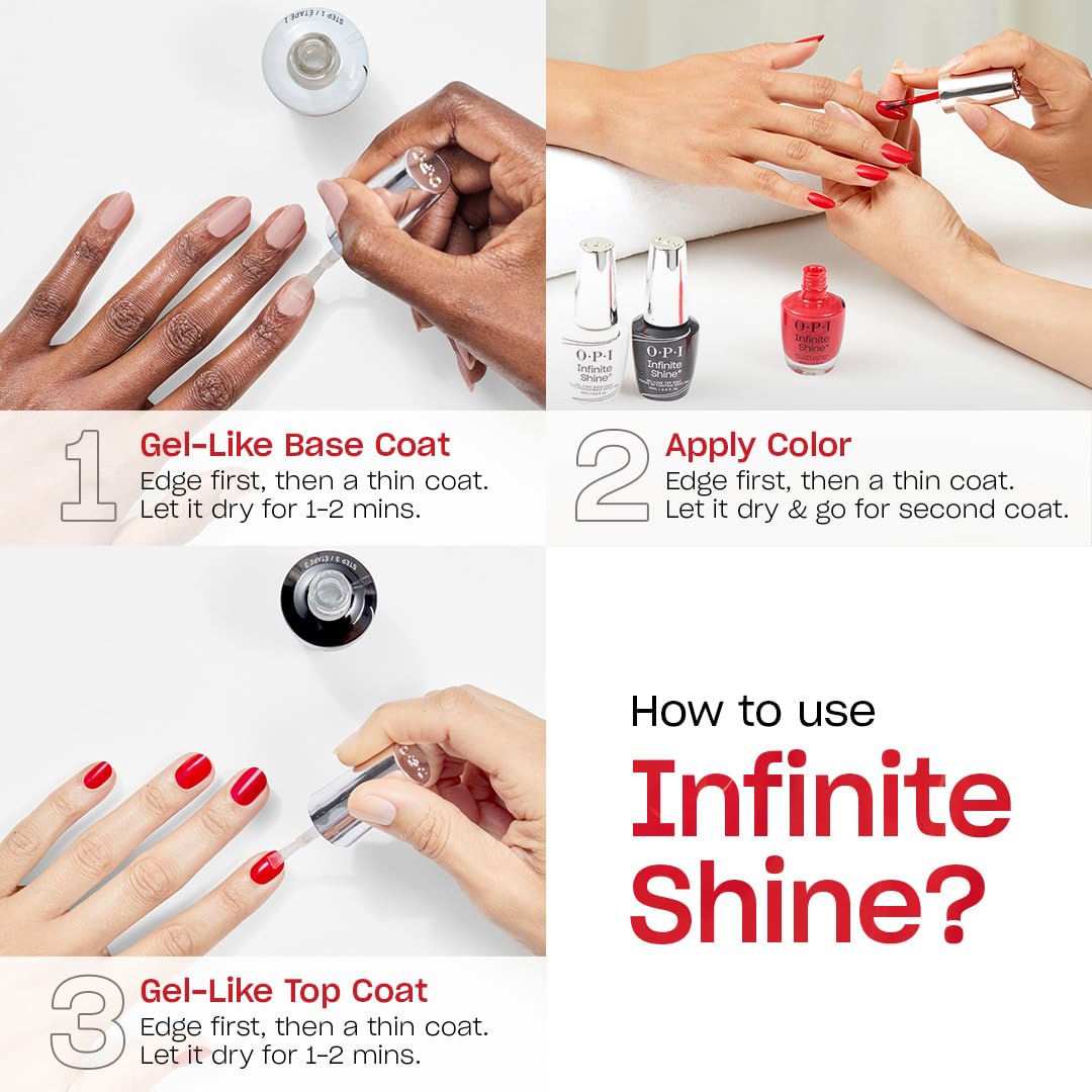 OPI Infinite Shine Nail Prep Rally | Opaque Dark Warm Red Brown Long Wear Gel Like Crème Nail Polish | What's Your Mani-tude | Fall 2025