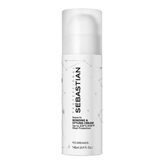 Sebastian Professional No.Breaker Bonding & Styling Leave-in Cream | Intense Hair Conditioning Cream with Heat Protection | 72 HR Frizz-Free, Flexible Hold | 4.9 fl oz