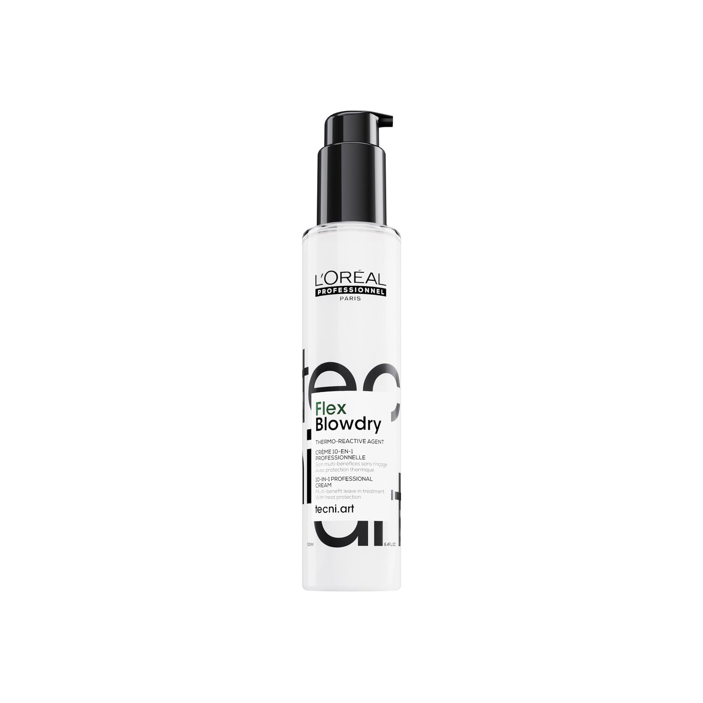 L'Oréal Professionnel Tecni.Art Flex Blowdry, Pre-Styling Cream, 10-in-1 Benefits, Heat Protection, Anti-Breakage & Anti-Frizz for Shiny Nourished Smooth Hair, Blowdry Fluidifier, 150ml