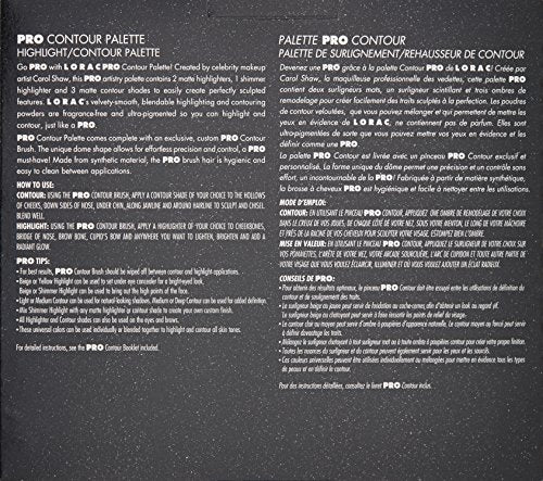 LORAC PRO Contour Palette & Contour Brush, Multi
