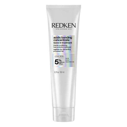Redken Acidic Bonding Concentrate Leave In Conditioner - Hair Repair Treatment For Weak & Damaged Hair, Bond Building & Strengthening, Smooths & Provides Heat Protection
