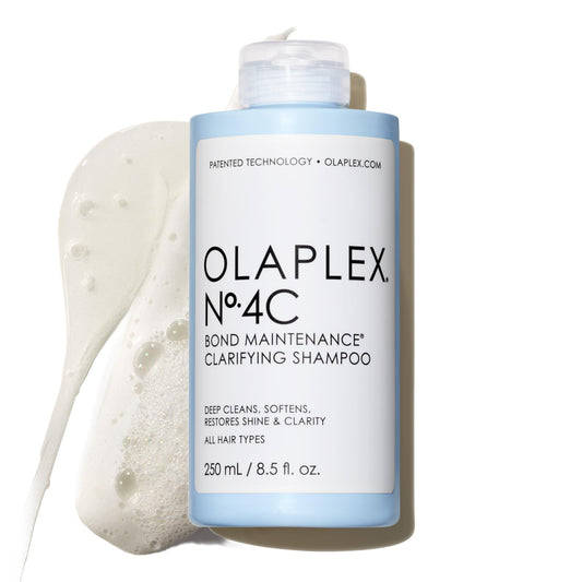 Olaplex No. 4C Bond Maintenance Clarifying Shampoo, Deep Cleans, Softens, Restores Shine, & Clarity, For All Hair Types Experiencing Product Buildup or Excess Oil, 8.5 fl oz