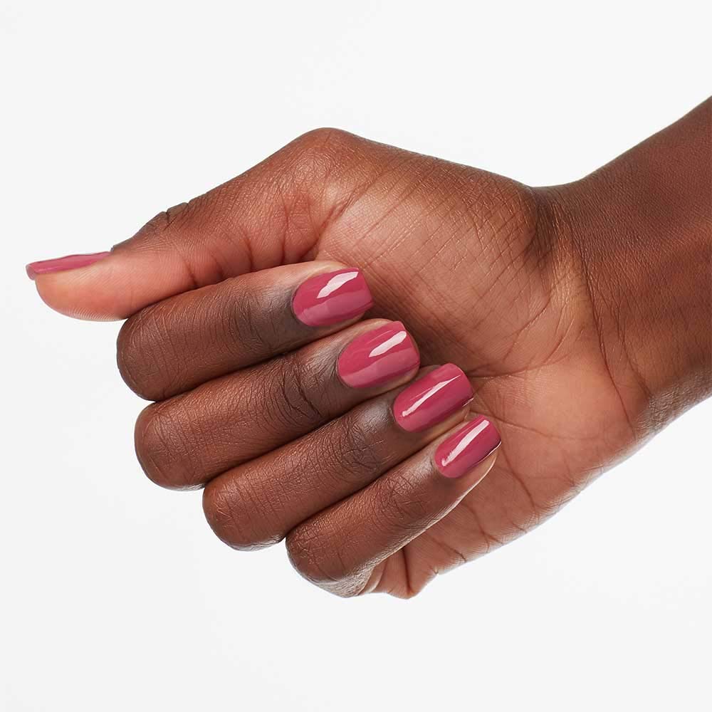OPI Nail Lacquer Aurora Berry-alis | Opaque Dark Pink Crème Chip Resistant Nail Polish | Iceland Collection