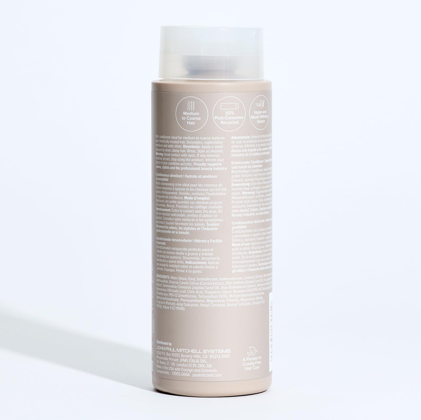 Paul Mitchell The Detangler Conditioner, Hydrates + Adds Manageability, For Medium to Coarse + Color-Treated Hair, 10.14 fl oz