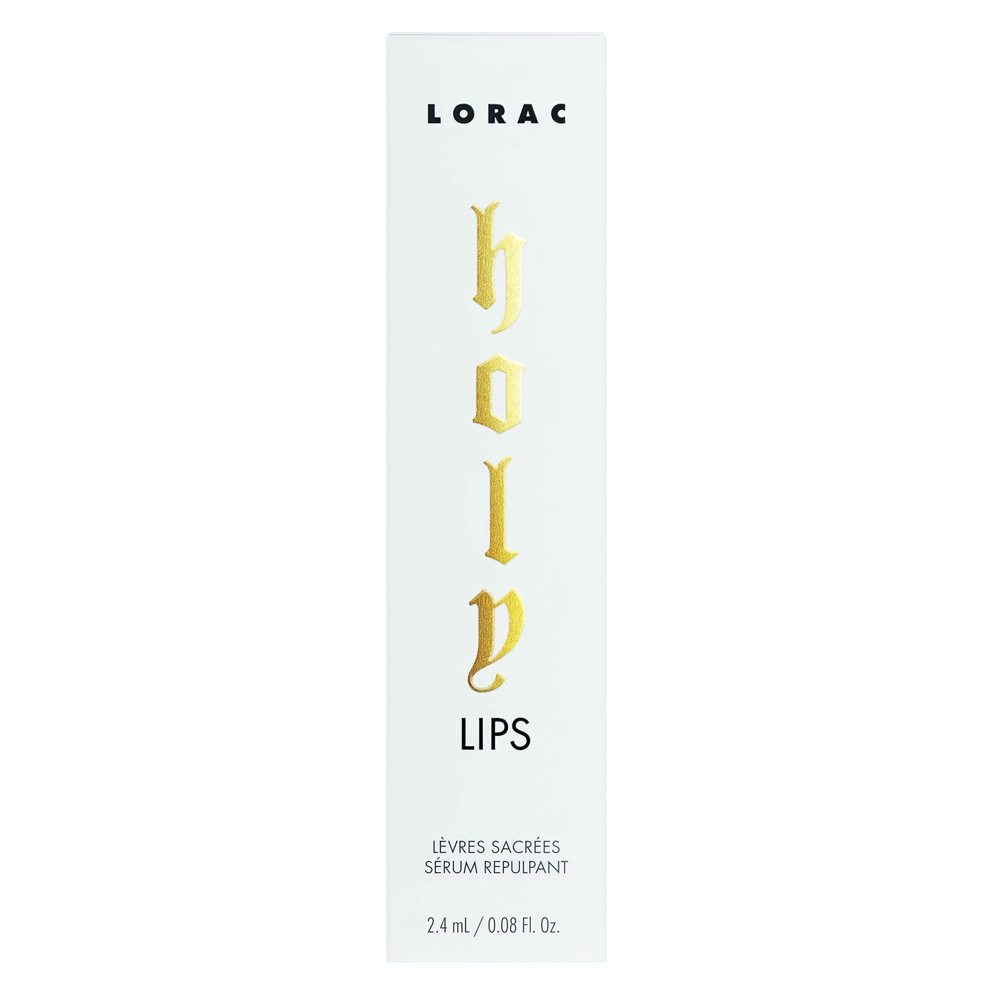 LORAC Holy Lips Plumping Serum Lip Gloss, Travel Size | Collagen, Hyaluronic Acid Infused, Cruelty Free, Gluten Free, Vegan