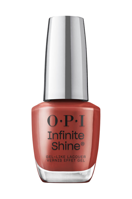 OPI Infinite Shine Nail Prep Rally | Opaque Dark Warm Red Brown Long Wear Gel Like Crème Nail Polish | What's Your Mani-tude | Fall 2025