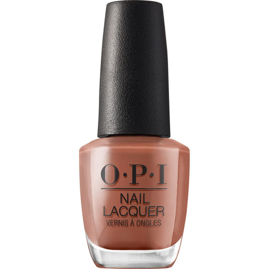 OPI Nail Lacquer Chocolate Moose | Opaque Dark Brown Crème Chip Resistant Nail Polish | Vegan, Fast Drying, Streak Free