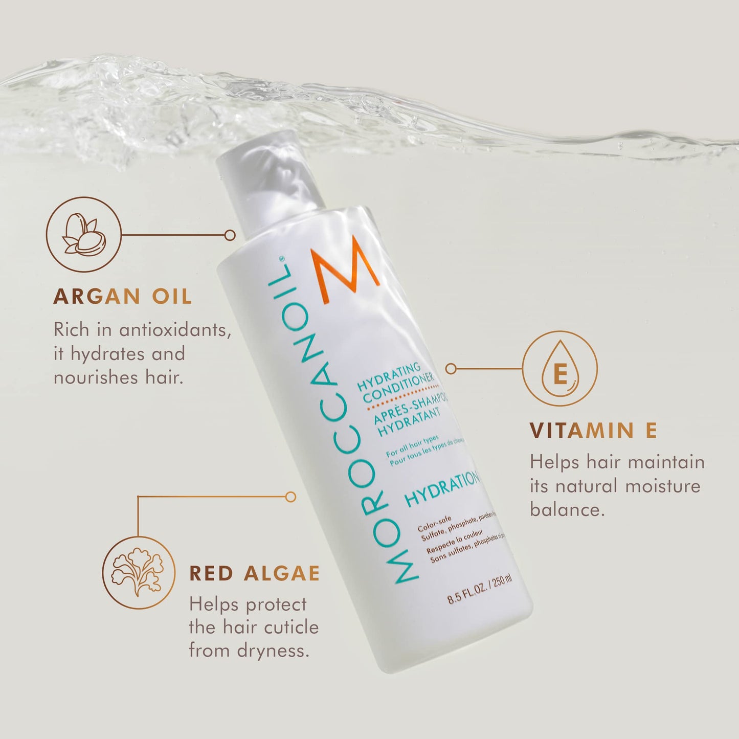 Moroccanoil Hydrating Shampoo and Conditioner Bundle, 8.5 Fl. Oz Set