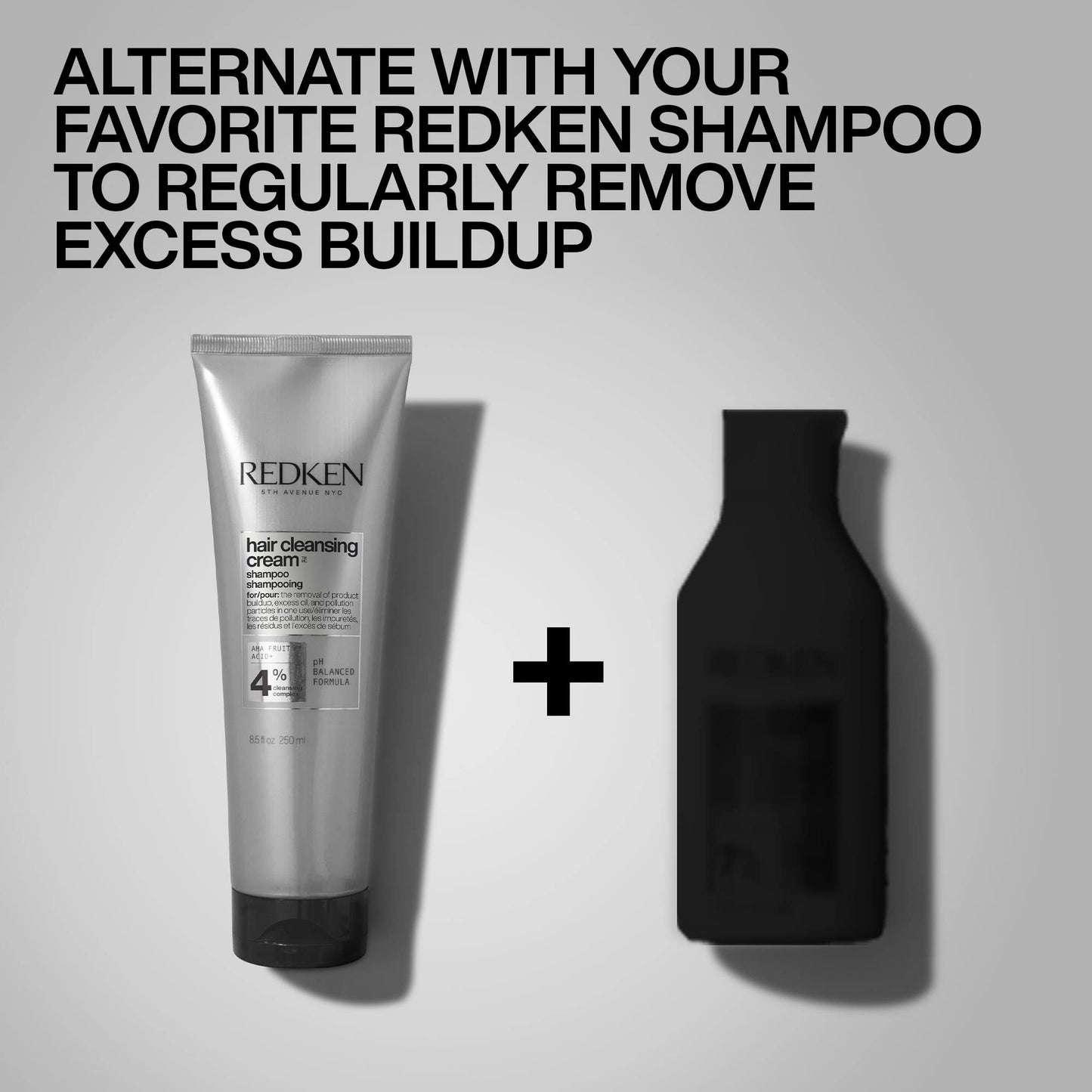 Redken Detox Hair Cleansing Cream Clarifying Shampoo For All Hair Types - Removes Buildup and Strengthens Hair Cuticle, 8.5 Fl Oz