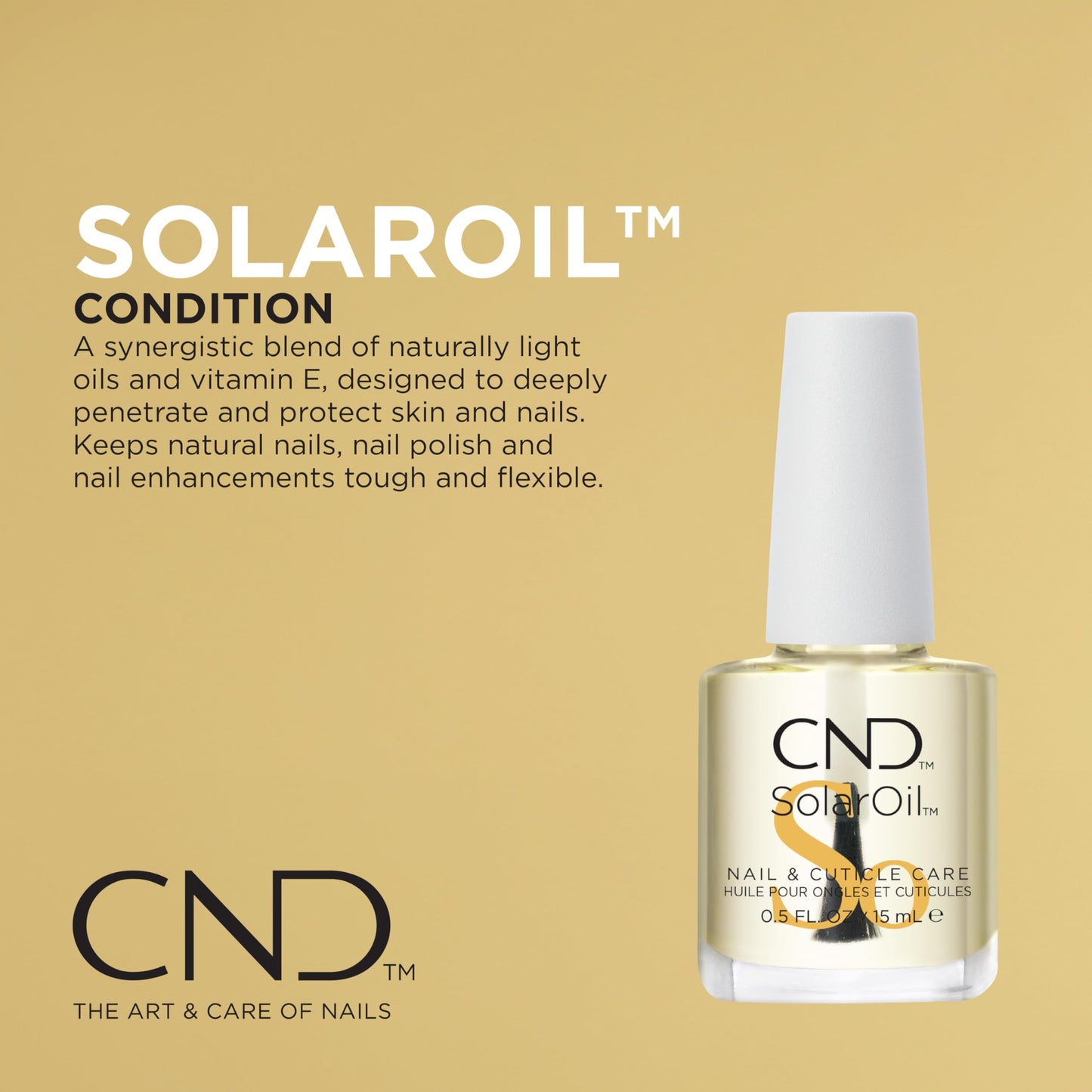 CND™ CARE.CONDITION.COAT™ KIT – Nail Strengthener, Cuticle Cream & Oil - Strengthener RXx, Cuticle Eraser & SolarOil - 3-Piece Nail Treatment