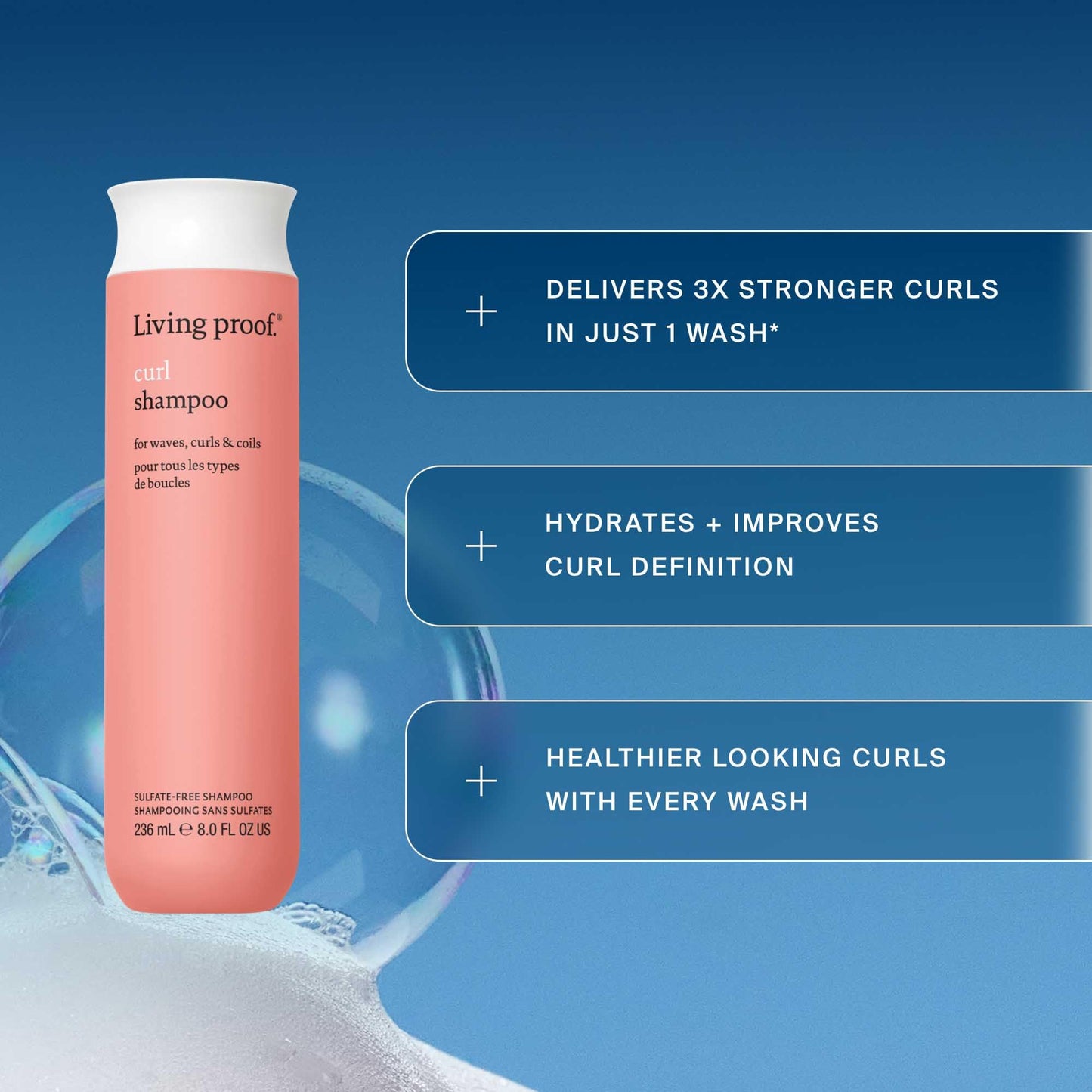 Living proof Curl Shampoo, for Wavy, Curly, and Coily Hair, Strengthens and Defines Curls, 24 oz