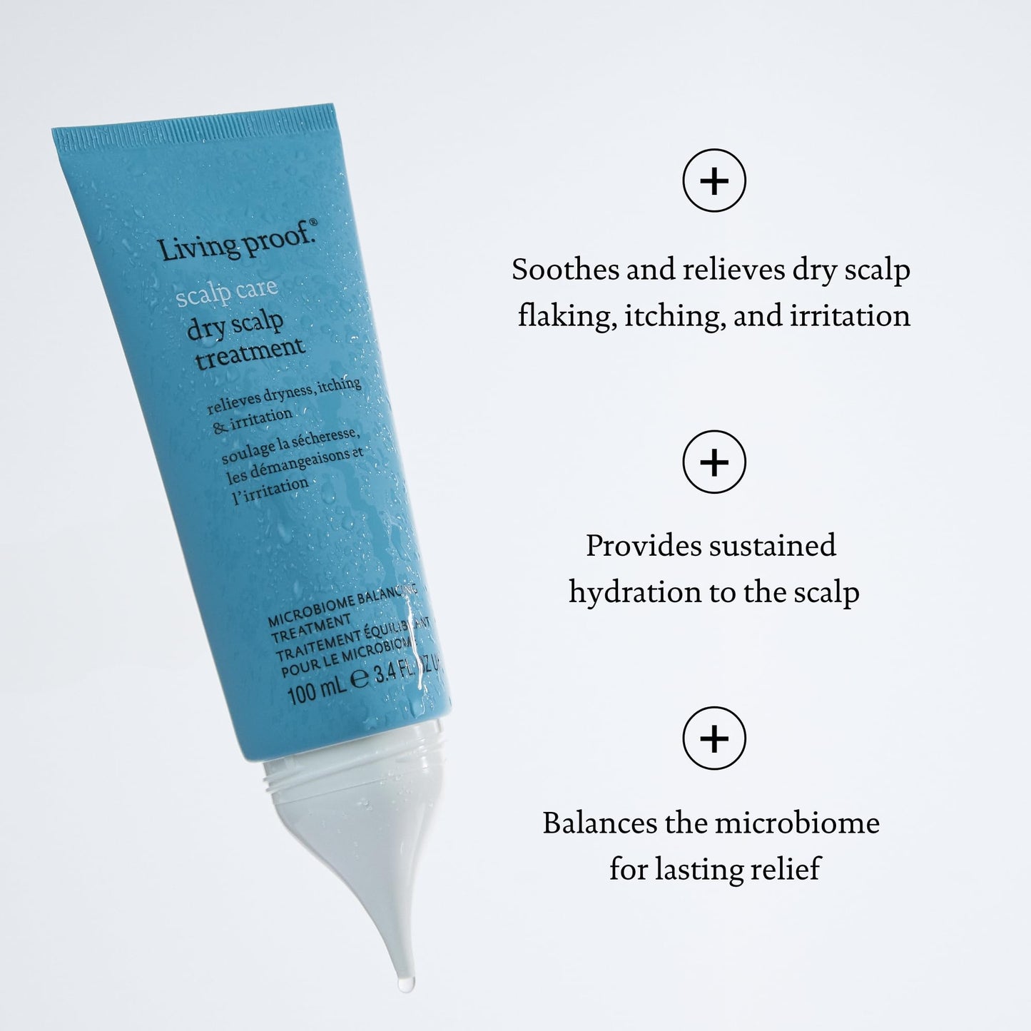 Living Proof Scalp Care Dry Scalp Treatment – Soothes Flaking, Itching, Hydrates, Balances Scalp Microbiome, Lightweight Fast-Absorbing Formula, 3.4 oz