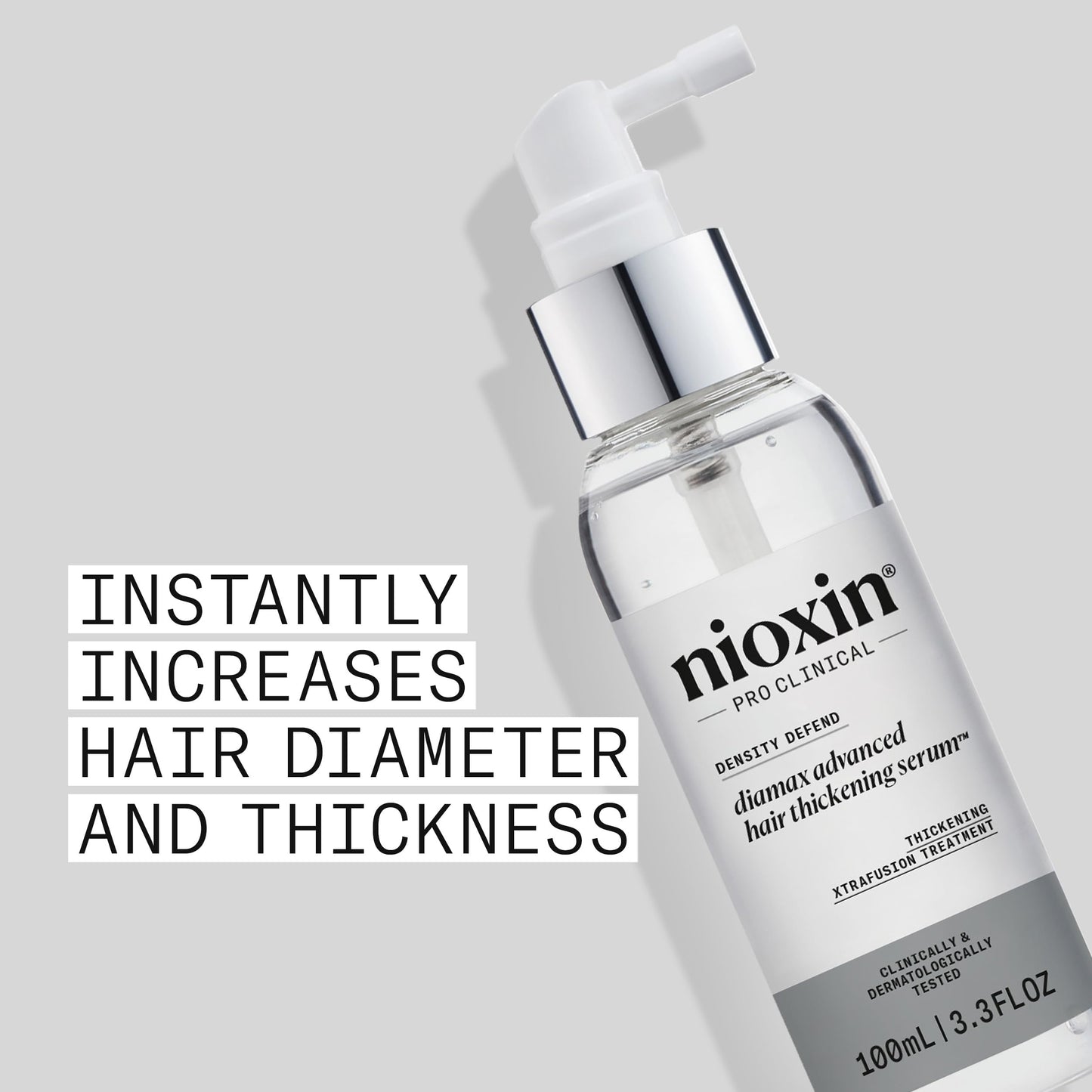 Nioxin Density Defend Diamax Advanced Hair Thickening Serum | With Caffeine, Niacinamide & Panthenol | For Thicker, Fuller-Looking Hair | 3.38 Fl Oz