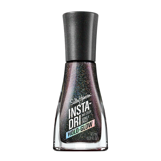 Sally Hansen Insta-Dri Holo-Glow Nail Polish | Quick Dry, Long Lasting, Streak-Free Shine | Opaque, Shimmery | 108 Chrome Zone | Holographic Silver Nail Color