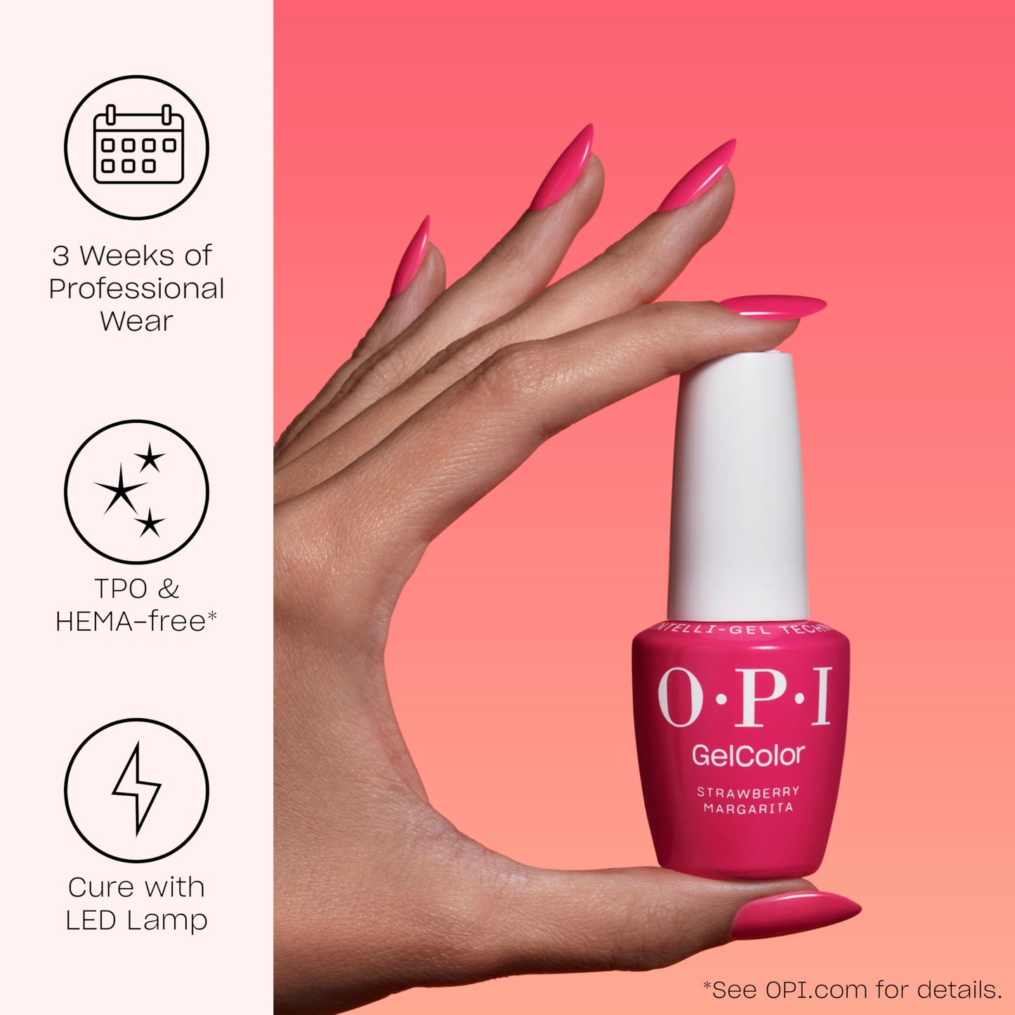 OPI GelColor Lisbon Wants Moor OPI | Opaque Soft Neutral Pink Crème LED Cure Gel Nail Polish | Salon-Quality Shine, Long-Lasting Wear | Vegan & HEMA Free | 0.5 Fl Oz