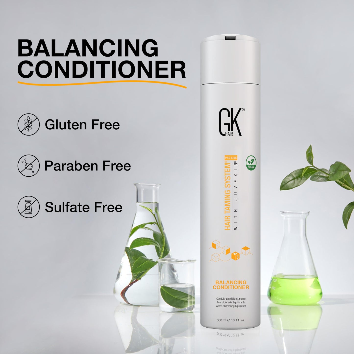 Balancing Conditioner for Oily Hair Scalp Volumising Sulphate Free Conditioners for Greasy Hair Colored Treated Dry Hair Anti-Frizz Hydrating Deep Cleansing for Men & Women - 10.1 Ounce