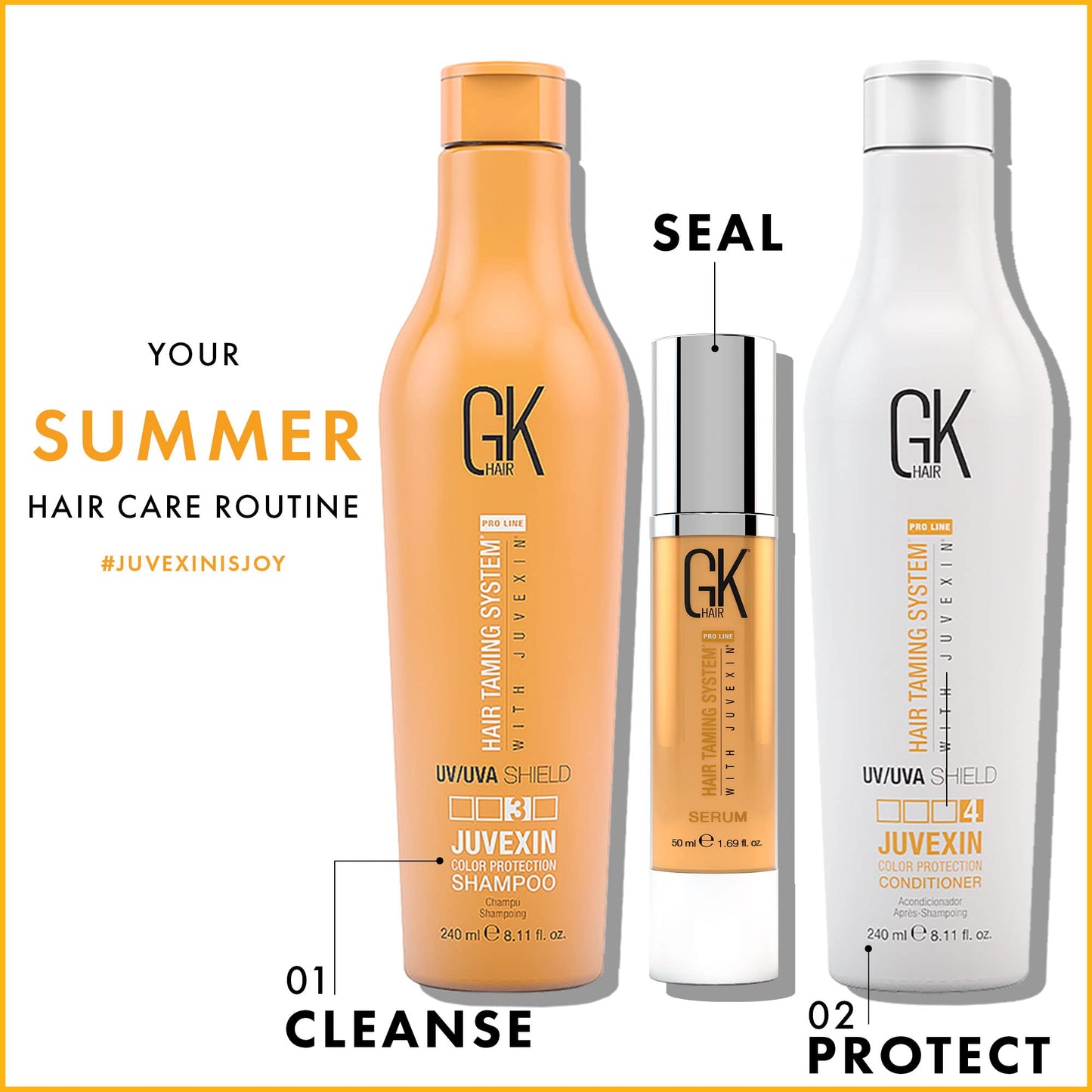 GK HAIR Sulphate free UVA Color Shield Conditioner for UV protection & colored hair