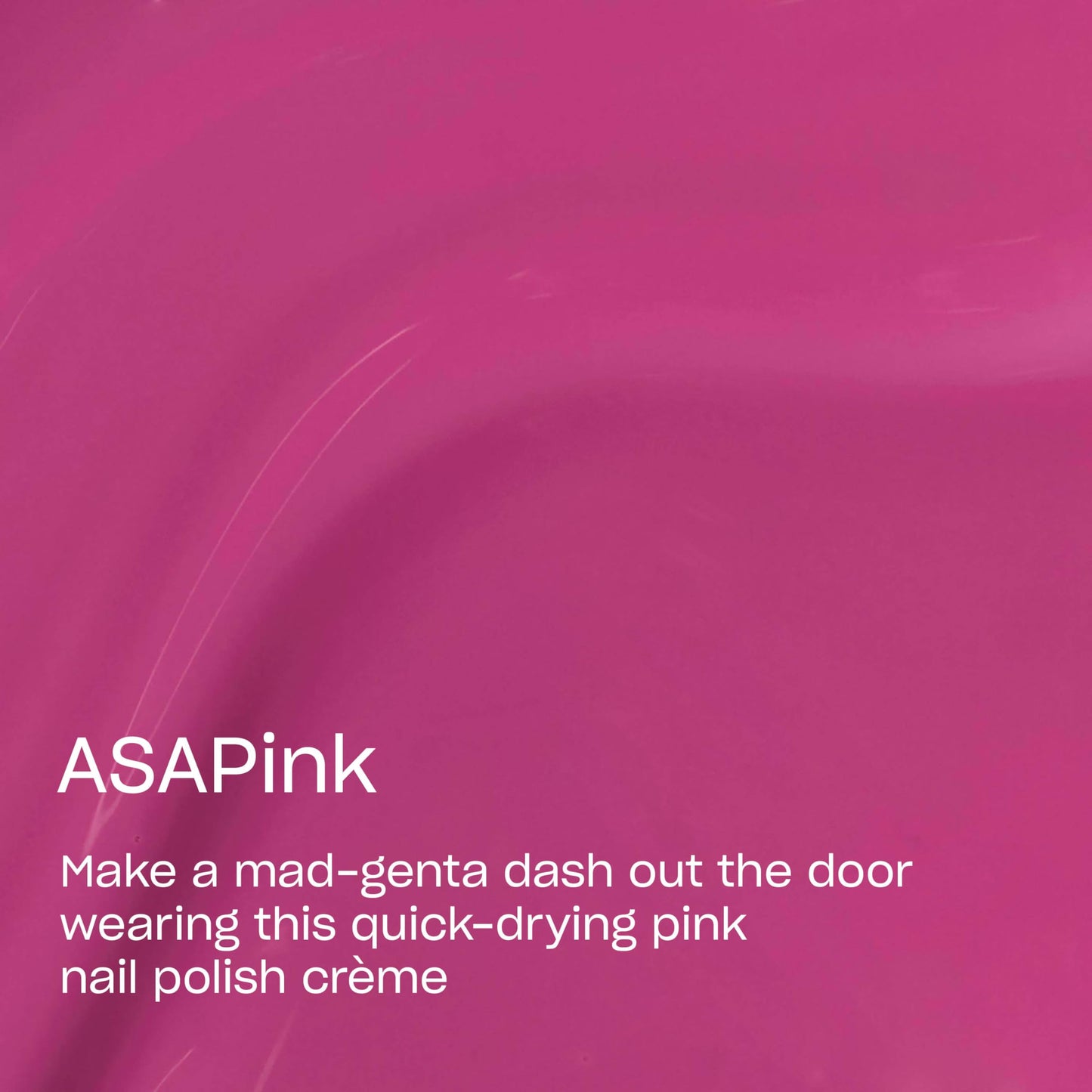 OPI RapiDry ASAPink | Opaque Bright Pink Crème Quick Dry Nail Polish | Vegan, Smudge Proof, Fast Drying