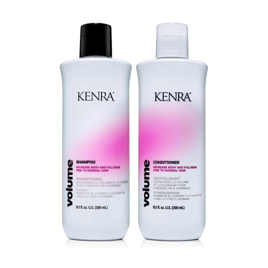 Kenra Professional Volume Shampoo & Conditioner Set | Creates Body, Bounce & Fullness | Increases Volume up to 45% | Fine To Normal Hair |10.1 fl. oz. Duo