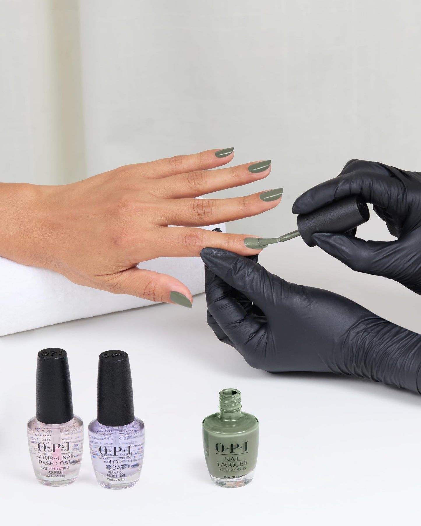 OPI Nail Lacquer Cargo All Out | Opaque Cool Army Green Crème Chip Resistant Nail Polish | What's Your Mani-tude | Fall 2025
